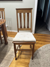 Antique tasmanian blackwood 1940 sining table and 5 chairs. Fully restored. 