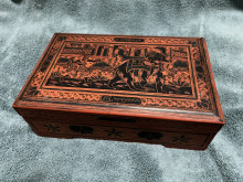 1930's Era Painted Burmese Wood Box