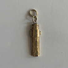 Antique or mid-Century Mezuzah Pendant,
