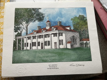 Pen and ink Mt. Vernon