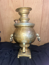Antique brass Russian samovar