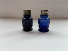 Antique or Vintage Cobalt Blue Glass Bottles