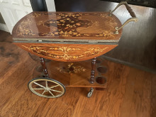 antique bar cart 