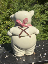 Pig Ceramic Cookie Jar 