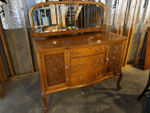 Antique oak buffet