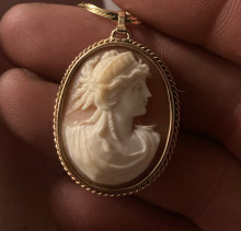Old cameo pendant