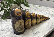 Russian nesting dolls set of 10 