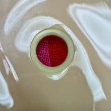 Fenton Burmese Connoisseur Collection Spring Floral Lamp