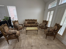 vintage French Provincial / Louis-style salon set 