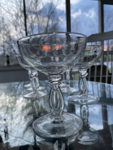 Glass champagne or sorbet cups