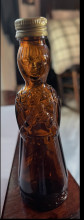 Amber Glass Syrup Bottle