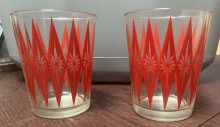 Jeanette Glass Red Atomic Starburst