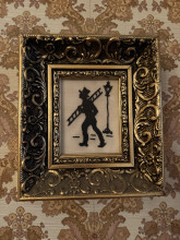 Tapestry of Man with Ladder