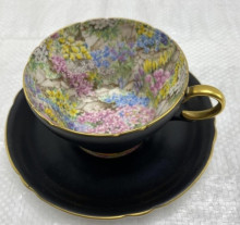 Shelley Chintz Bone China Tea Cup and Saucer