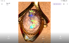 Boulder opal pendant 