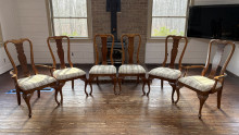 Set of 6 Queen Anne American of Martinsville Dining Chairs