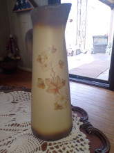 Hand painted pottery pitcher 