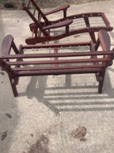 Wood Patio Furniture Set