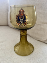 Green Glass German Chalice
