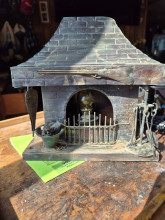 Vintage fireplace lantern set 