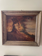 Antique Landscape Oil Painting