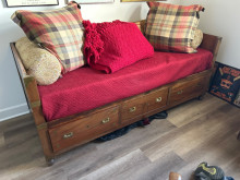 This is a berth bed from the Phoenix side wheel paddle boat 1807