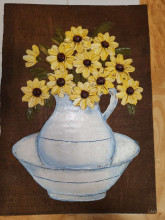 Floral Relief Wall Art