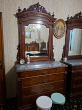 Victorian Style Dresser with Mirror