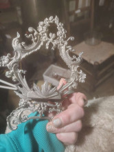 Ornate Silver-Plated Holder