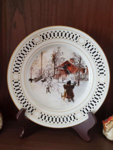 Decorative Winter Scene Plate