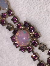 Vintage Opal and Amethyst Bracelet