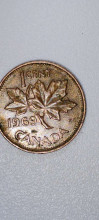 1969 Canadian 1-Cent Coin