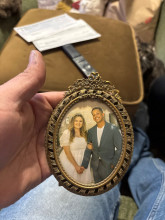 Vintage Oval Picture Frame