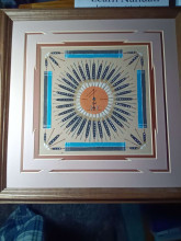Navajo Sandpainting by Samuel Tsosie