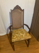 Vintage Cane-Back Armchair