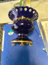 Cobalt Blue Decorative Porcelain Bowl