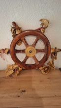 Decorative Ship's Wheel Wall Hanging