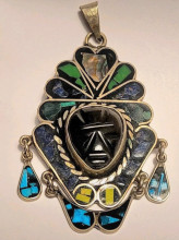 Sterling Silver Inlaid Pendant