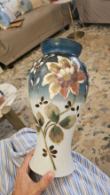 Victorian opaline glass vase