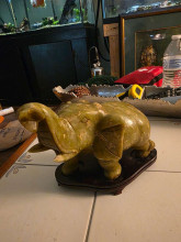 Carved Elephant Figurine