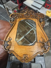 Ornate Wall Mirror and Decorative Photo Frame