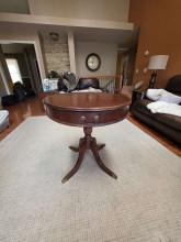 Round Mahogany Side Table