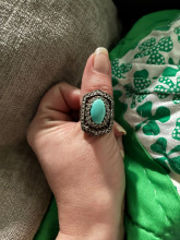 Turquoise and Silver Ring