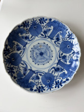 Blue and White Porcelain Plate