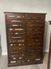 Antique Hardware Cabinet