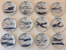 Aviation-Themed Decorative Plates