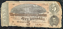 1896 Five Dollar Note