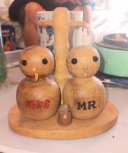 Wooden Salt and Pepper Shaker Set