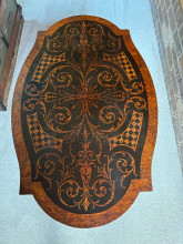 Marquetry table 38.5 x 23.5 x 22”Mid to late 29th century