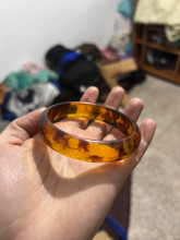 Amber Bangle Bracelet
